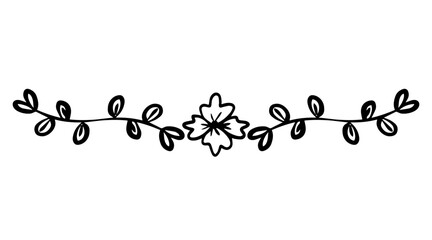 doodle flower divider
