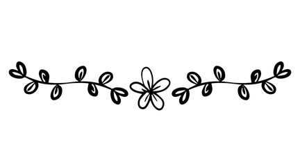 doodle flower divider
