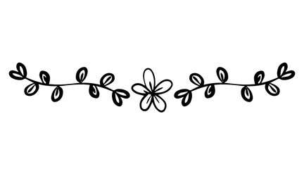 doodle flower divider
