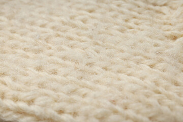 Knitted sweater texture on whole background, close up