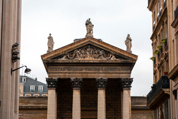 Fototapeta na wymiar The Church of Notre-Dame-de-Lorette is a neoclassical church in Paris, France