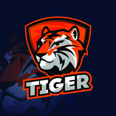 Tiger and Shield Esport Logo