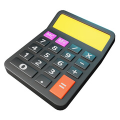 calculator 3d icon illustration