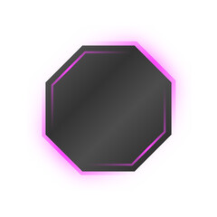 neon dark geometric banner
