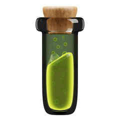 potion bottle 3d icon illustration
