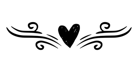 doodle heart divider

