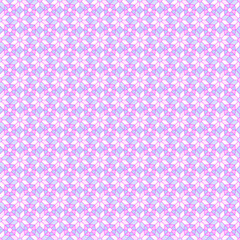 Abstract eight -pointed stars, snowflakes, geometric flowers seamless pattern in light pastel hues