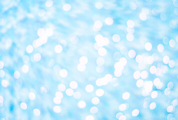 Blue and white bokeh background