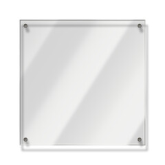 acrylic glass frame on transparent background - 527209578