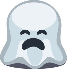 ghost cartoon character, emotion