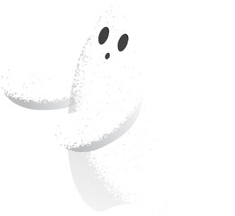 ghost cartoon character, emotion
