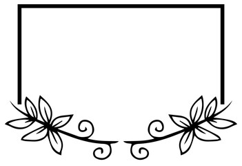 floral frame sign
