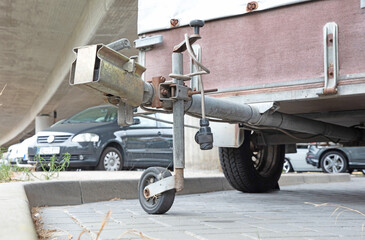 Trailer hitch on a trailer