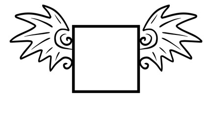 art wings square frame

