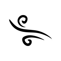 Obraz premium curve swirl line element 