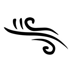 curve swirl line element
