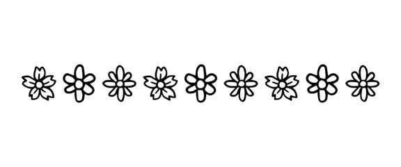 doodle flowers divider
