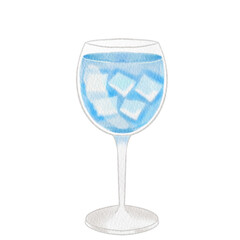 Watercolor cocktail.