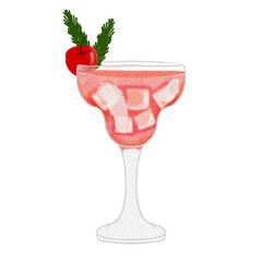 Watercolor cocktail.