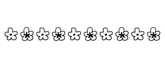 doodle flowers divider
