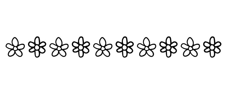 doodle flowers divider
