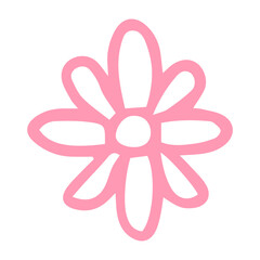 doodle flower element
