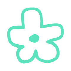 doodle flower element
