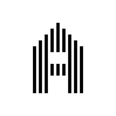 modern letter A monogram logo design