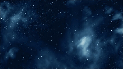 Starry night sky space background.