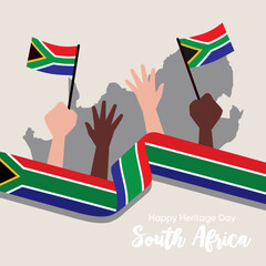 Heritage Day South Africa Vector Illustration. Suitable for greeting card, poster and banner.