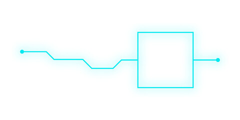 glow hud tech line frame
