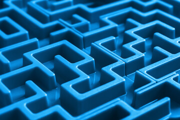 blue maze background