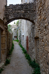 Fototapeta na wymiar View of the Vaison la Romaine village in Provence, France