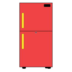refrigerator isolated vector