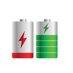 battery icon on white