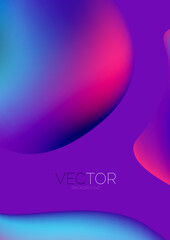 Fluid shapes vertical wallpaper background. Vector illustration for banner background or landing page