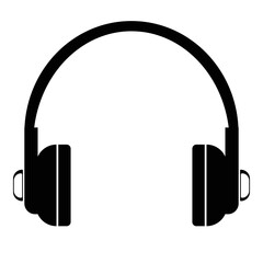 headphones icon on white background
