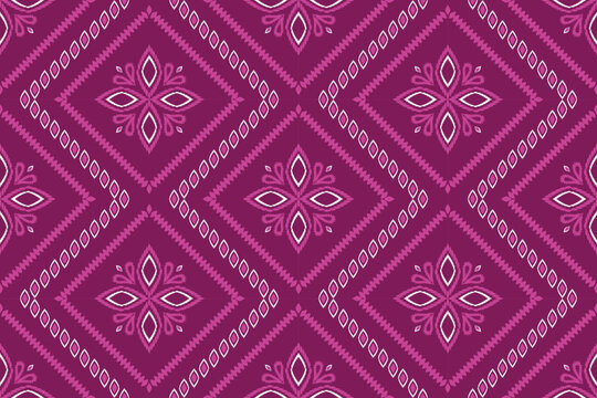 Tribal ethnic vector for wallpaper,Abstract ethnic geometric pattern design for background,Indian border,Tribal seamless colorful geometric pattern