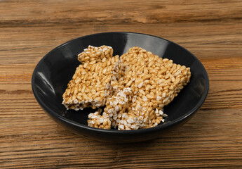 Puffed Rice Closeup, Puff Healthy Cereal Dessert