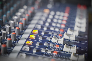buttons equipment for sound mixer control, equipment for sound mixer control, electronic device.