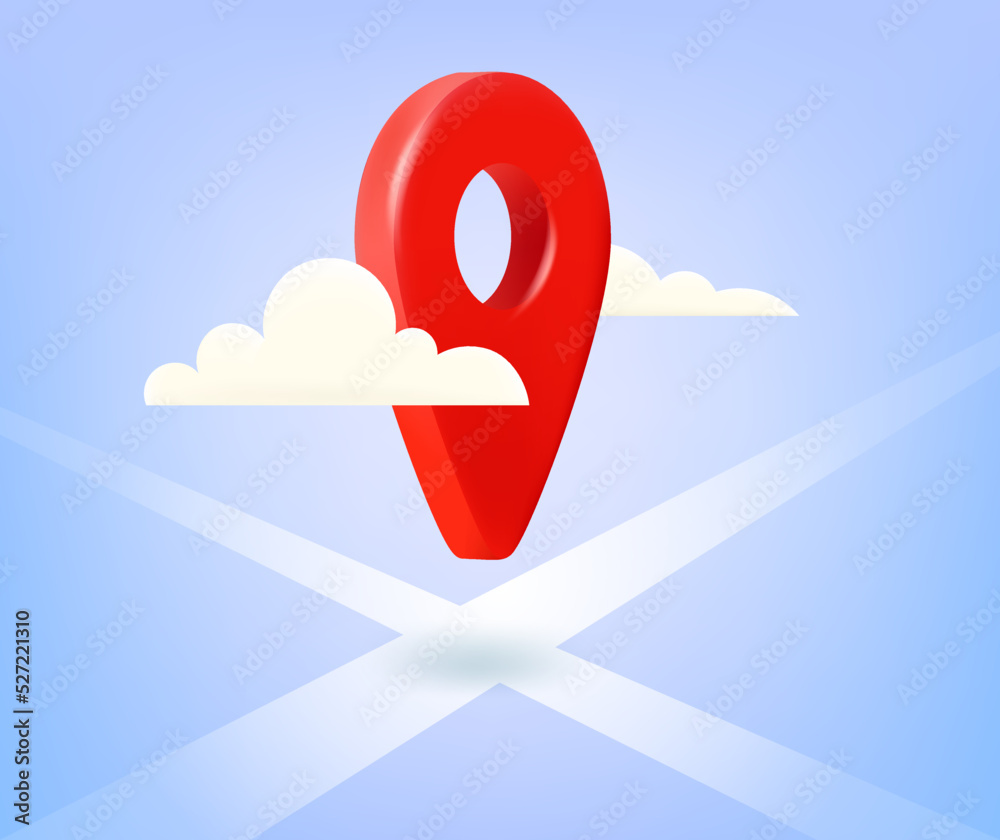 Aufkleber lounspeaker with speech cloud. announce concept with loudhailer. 3d vector isolated icon