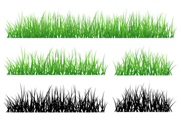 grass set. short grass