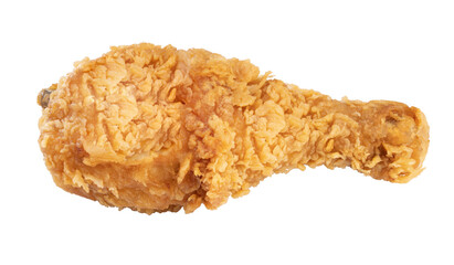 Fried chicken isolated on white background, Fried chicken in on white With clipping path