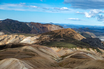 Volcanic mountains of Landmannalaugar in Fjallabak Nature Reserve. Iceland