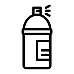 color spary line icon