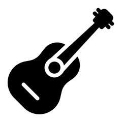 guitar glyph icon