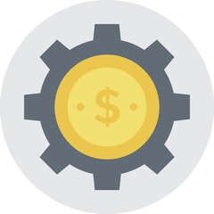 Money Gear Vector Icon
