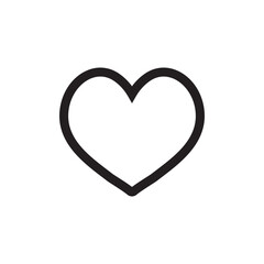 Heart icon. Like icon. Dislike icon. Love symbol. SVG vector illustration. 