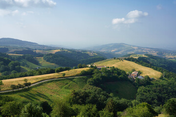 Fototapeta na wymiar Landscape in Lessinia near Rovere Veronese