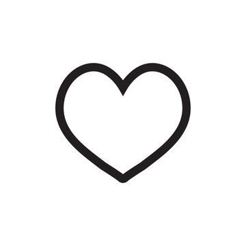 Heart icon. Like icon. Dislike icon. Love symbol. SVG vector illustration. 